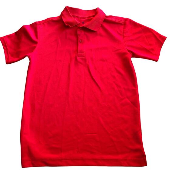 Excellent condition Chaps Boys' Polo Shirt - Size Medium (10/12), Red - Picture 2 of 7